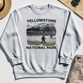 Yellowstone National Park Sweatshirt, Bigfoot Hiking Graphic 8