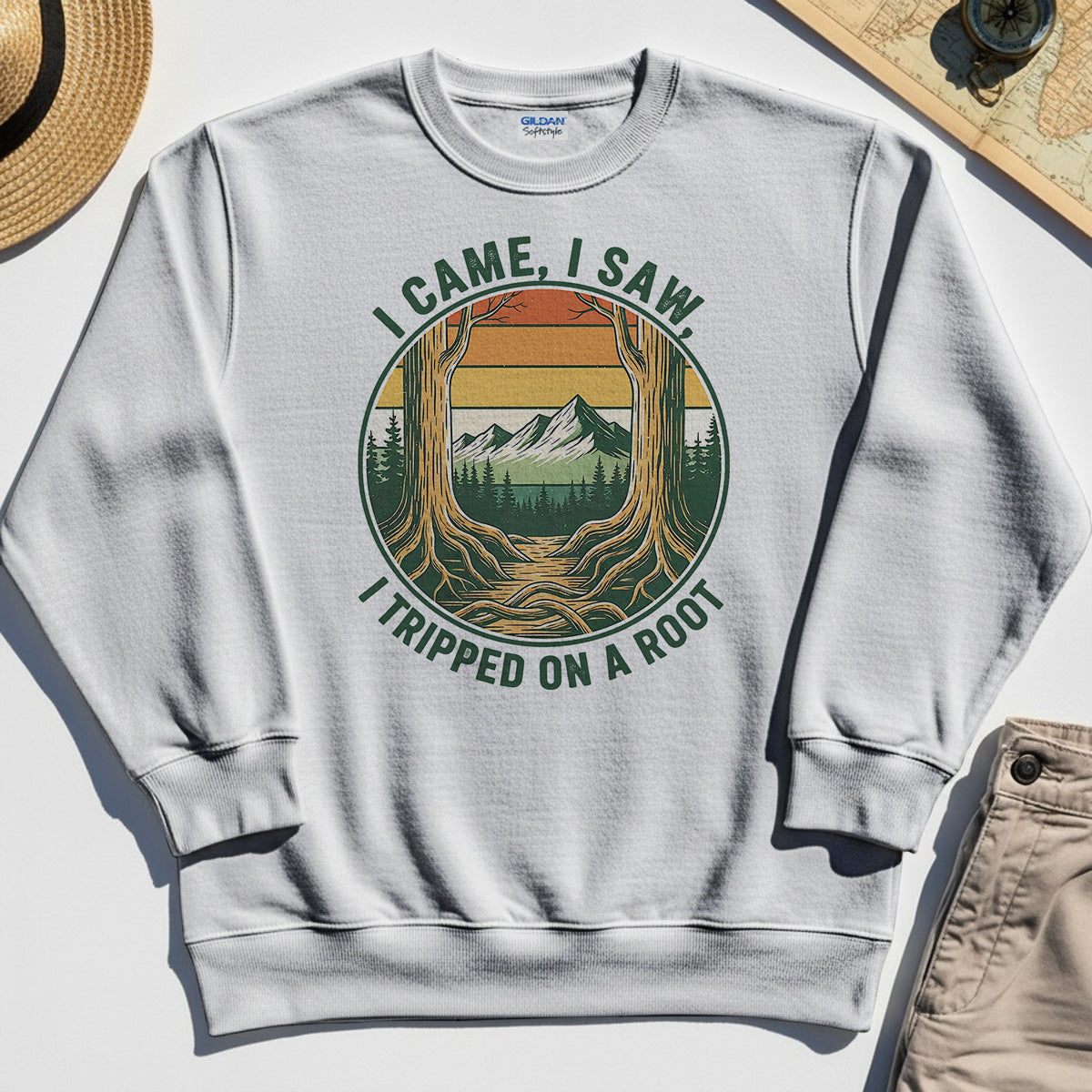 "I Tripped on a Root" Funny Sweatshirts 8