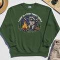 I Camp So I Don’t Punch People Sweatshirt, Funny Raccoon Marshmallow Campfire Sweatshirt 1