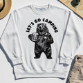Let’s Go Camping Funny Bear Drinking Beer Sweatshirt, Beer Lover Sweatshirt for Outdoor Adventure & Camping Fans 8