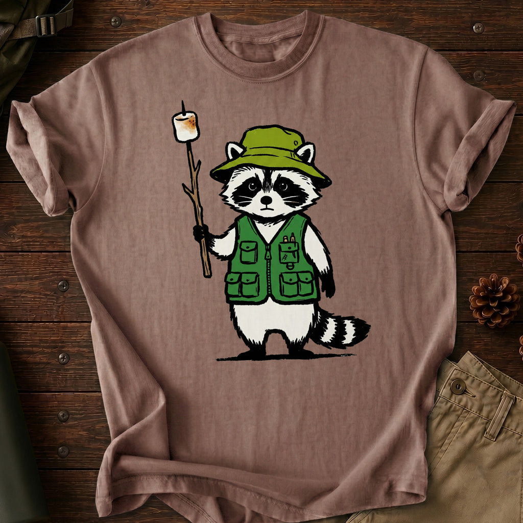 Camping Racoon T-Shirt