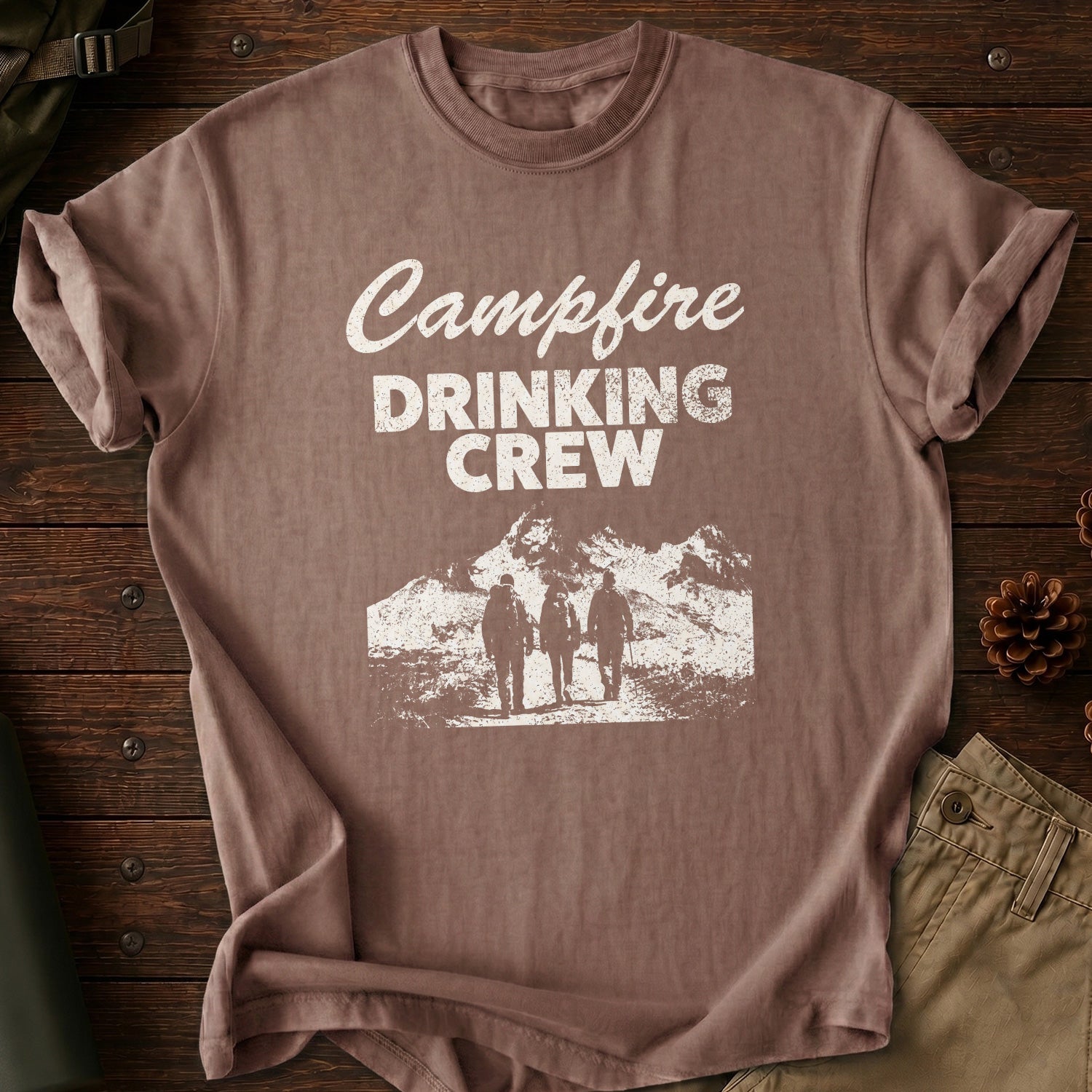 Campfire Drinking Crew T-shirt