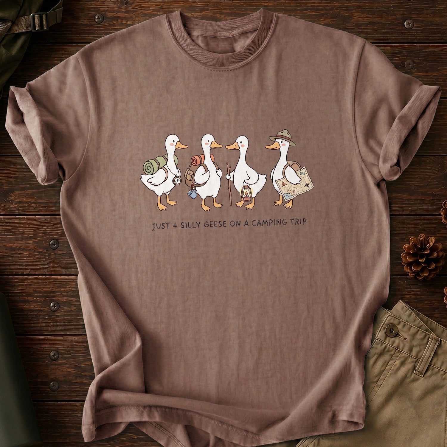Silly Geese Camping Trip T-Shirt