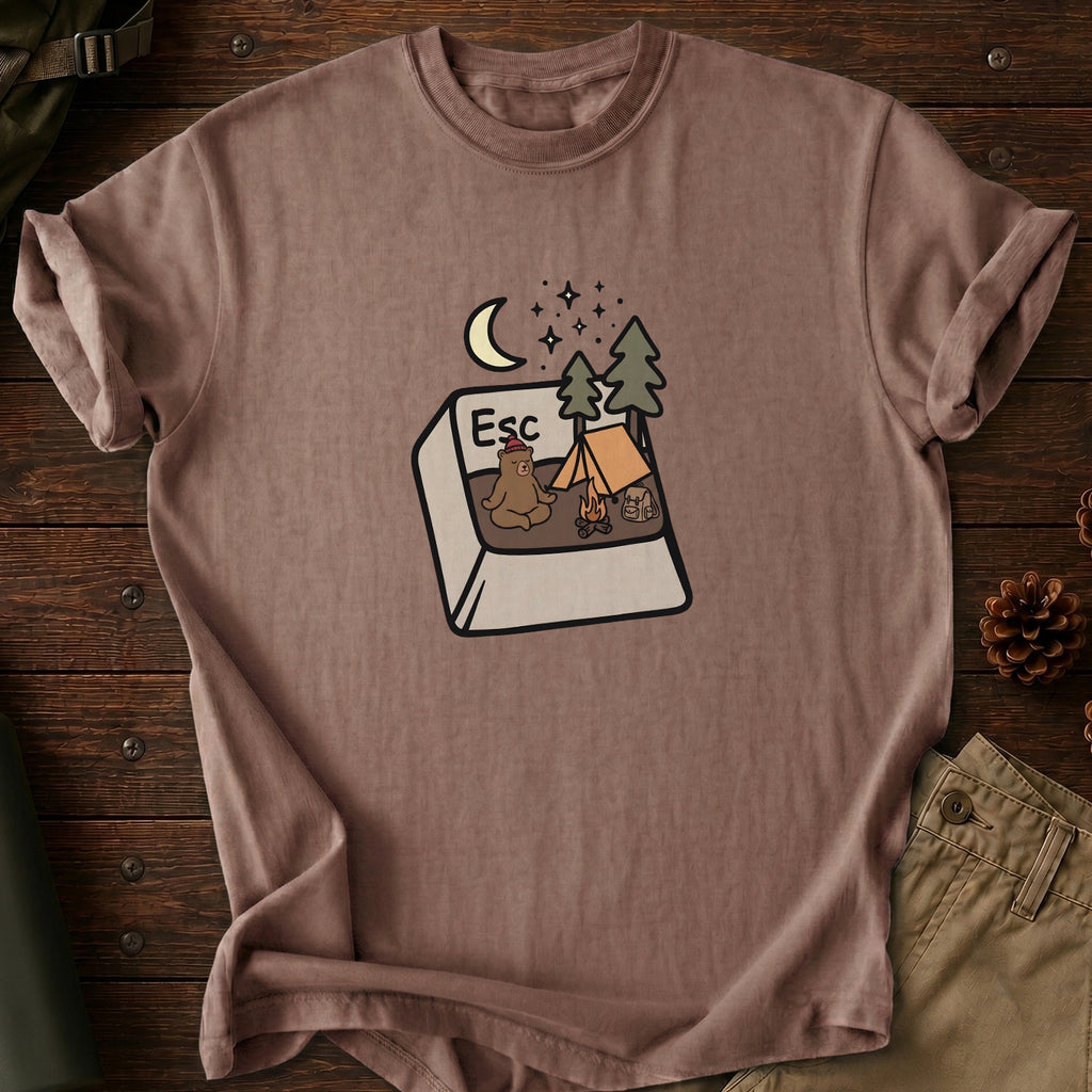 Press Esc To Camp T-Shirt