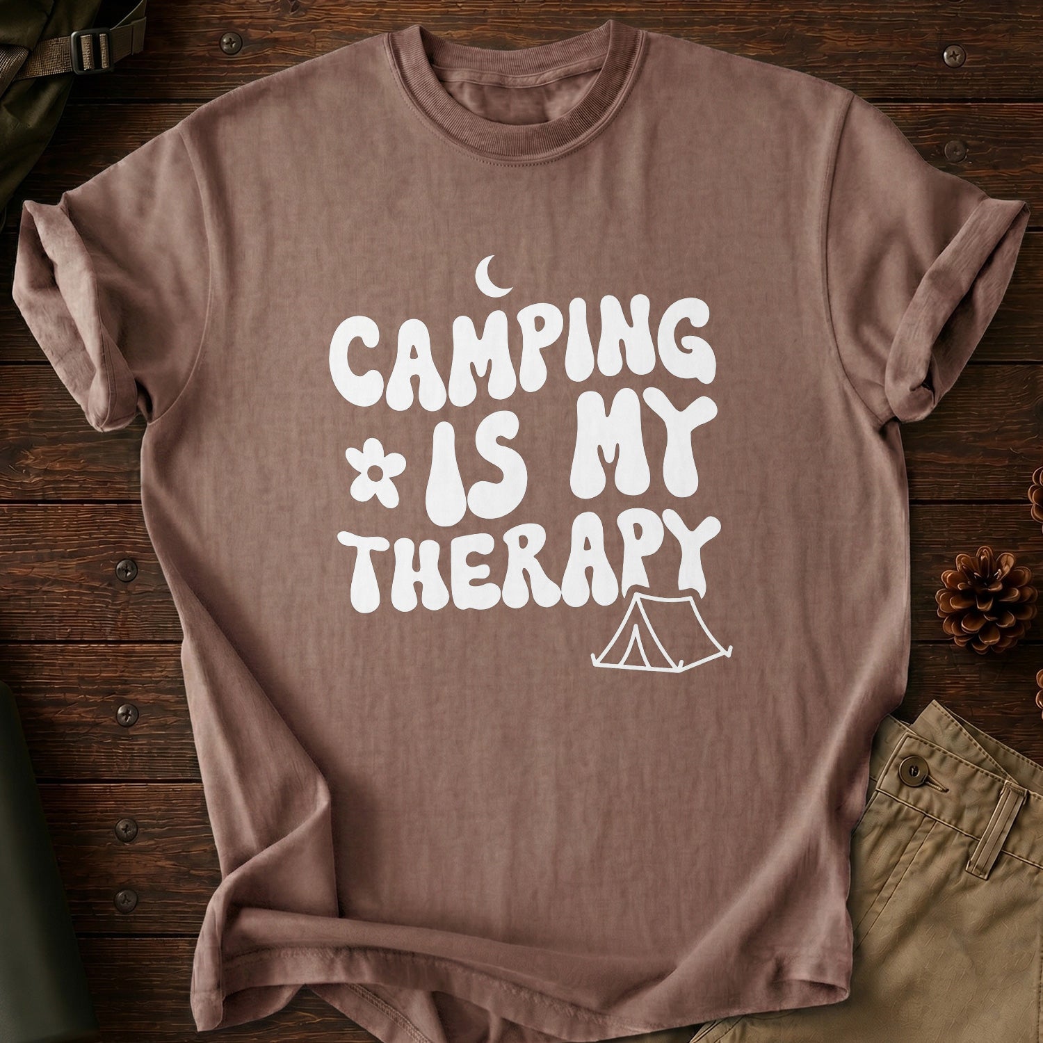 Camping Is My Therapy T-Shirt