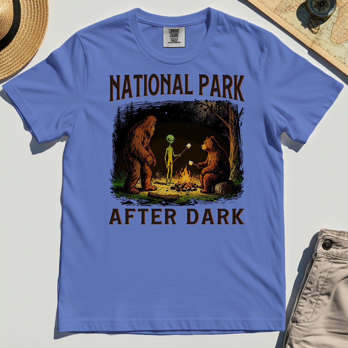 Funny National Park After Dark Comfort Color T-Shirt 7