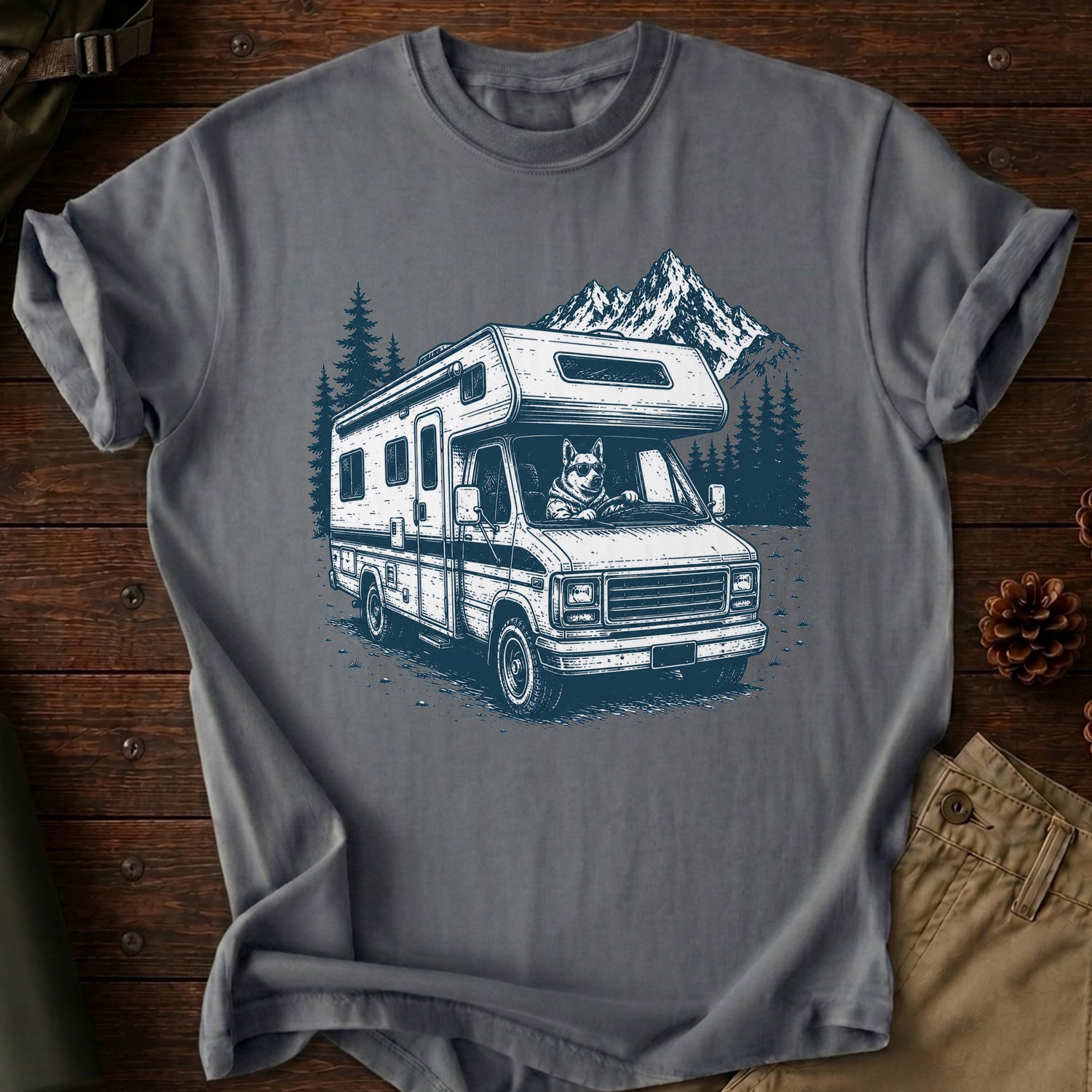 Driving Dog T-Shirt