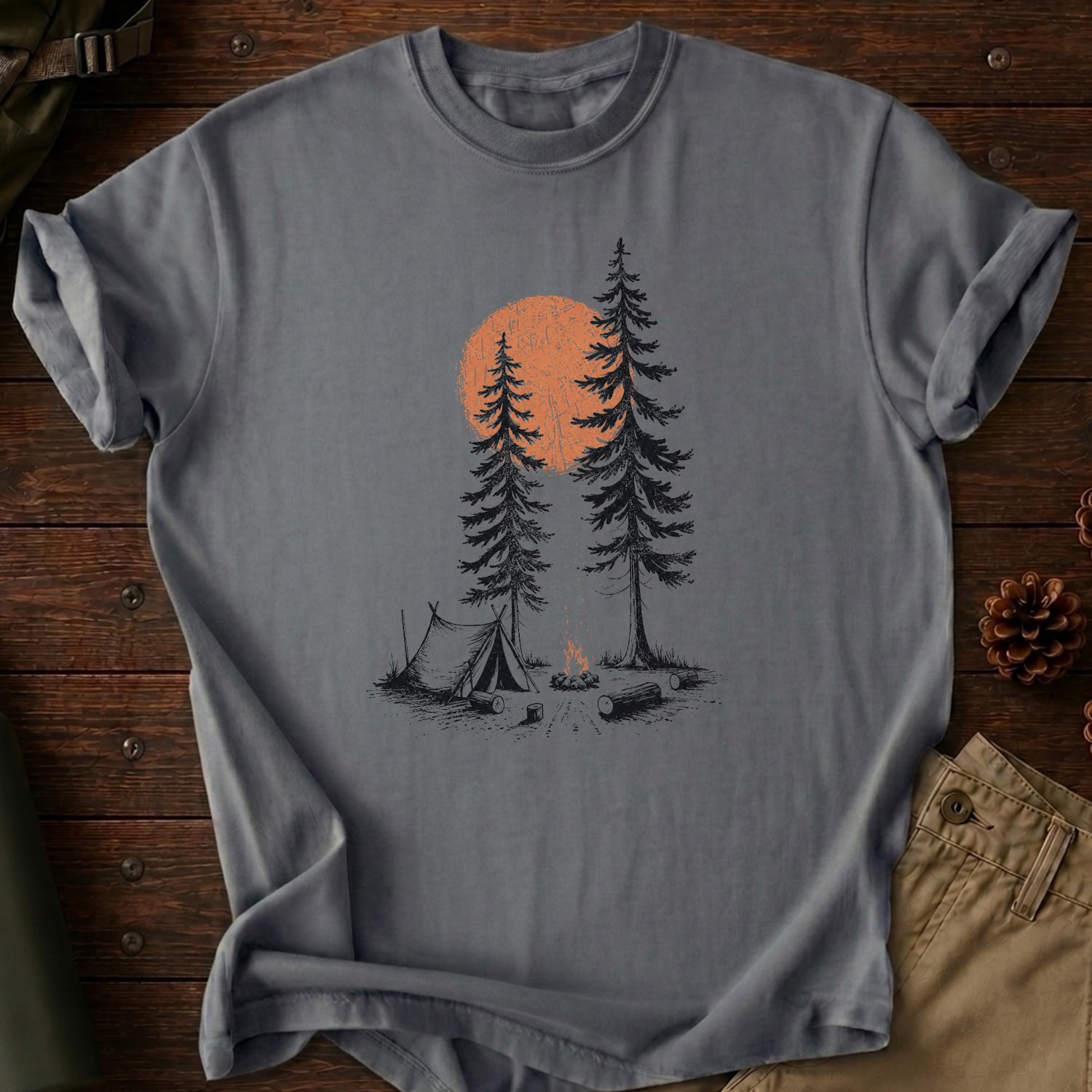 Sunset In Forest T-Shirt