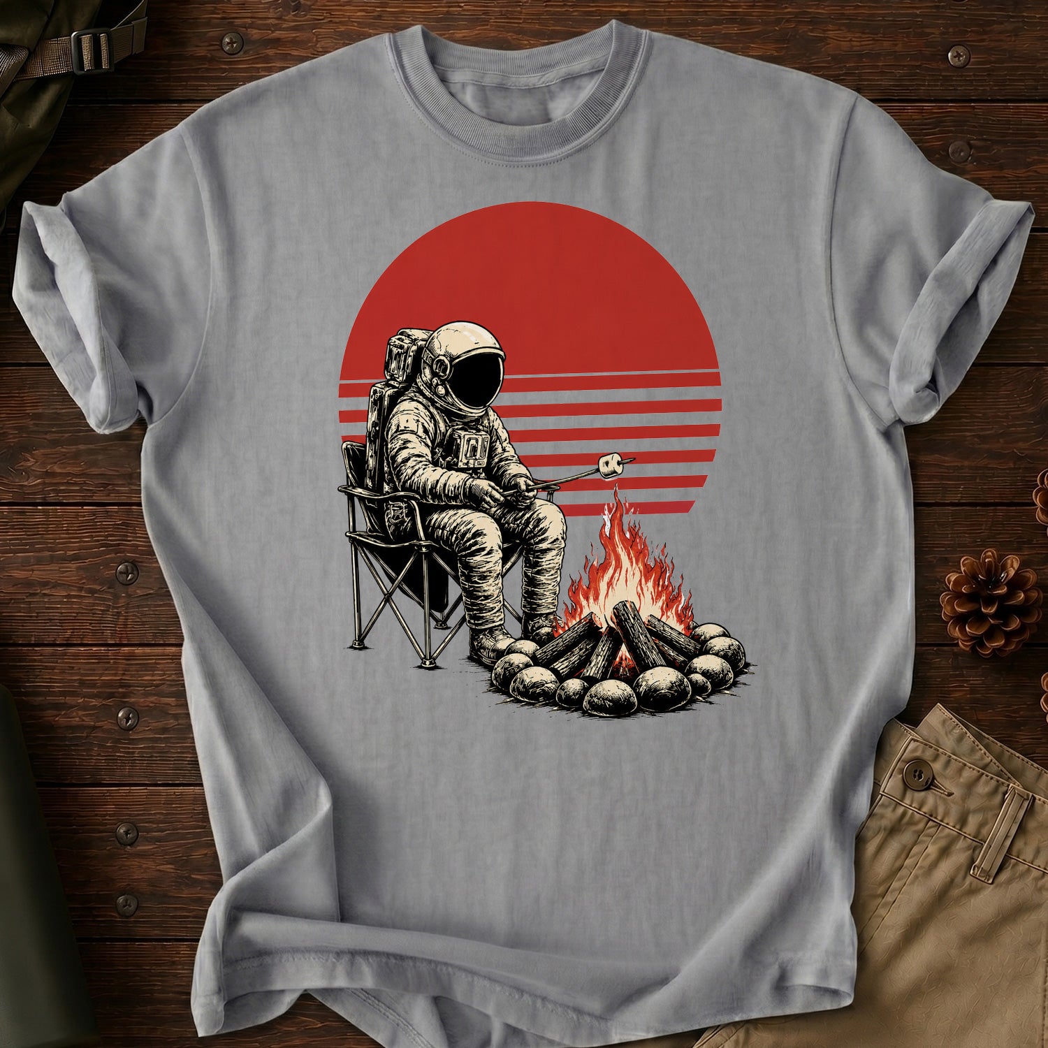 Astronaut Camping T-Shirt