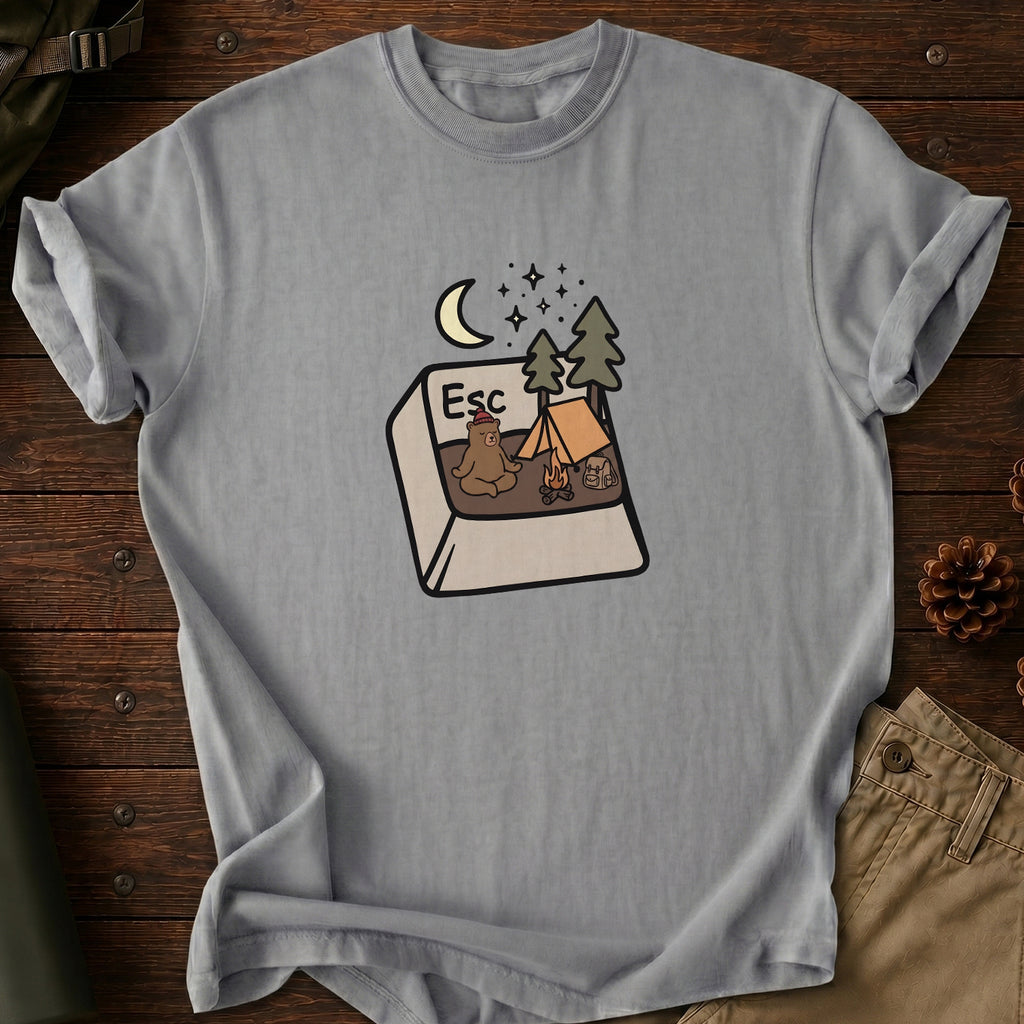 Press Esc To Camp T-Shirt