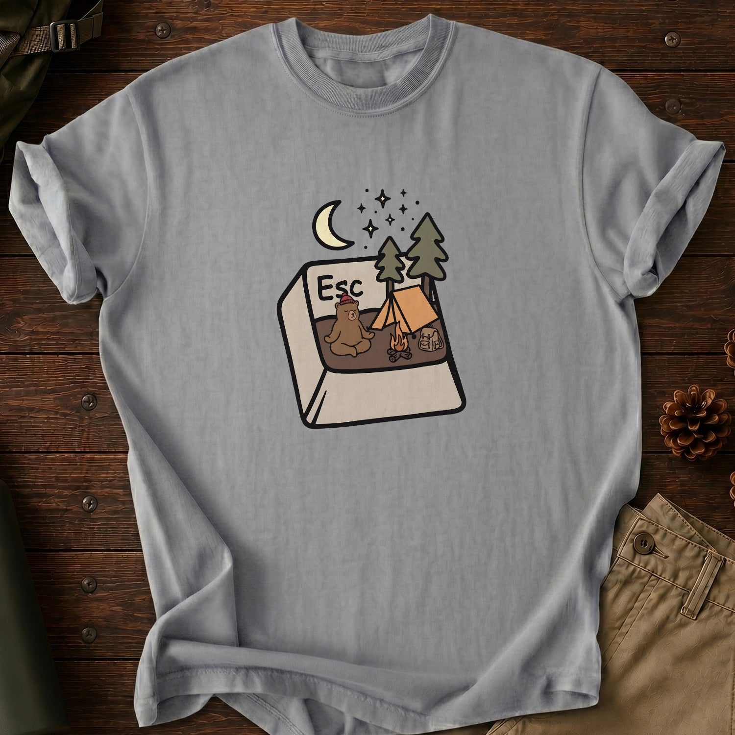 Press Esc To Camp T-Shirt