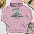 Yellowstone National Park Hoodie, Bear & Pines Mountain Graphic Hoodies 6