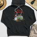 Funny Merry Christmas Camping Hoodie, Retro Camper Van Snowman Campfire Hoodies For Outdoor Lovers 5