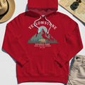 Yellowstone National Park Hoodie, Bear & Pines Mountain Graphic Hoodies 1