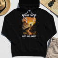 No Bad Trails Just Bad Knees Hoodie, Funny Trail And Camping Hoodies For Outdoor Lovers 2