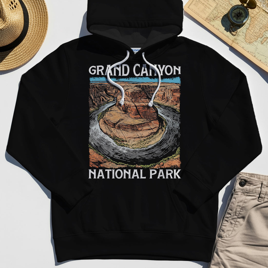Retro Grand Canyon National Park Hoodie 1