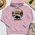 Retro Yellowstone National Park Hoodie, Bison Silhouette Outdoor Adventure Hoodies For Nature Campers 6