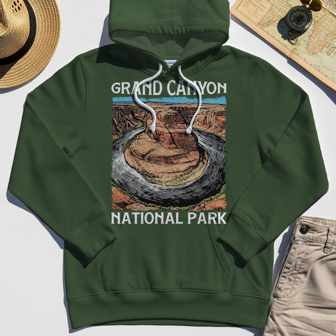 Retro Grand Canyon National Park Hoodie 1
