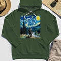Funny Sasquatch Van Gogh Parody Hoodie, Bigfoot Starry Night Hoodie 2