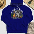 I Camp So I Don’t Punch People Hoodie, Funny Raccoon Marshmallow Campfire Hoodies 6