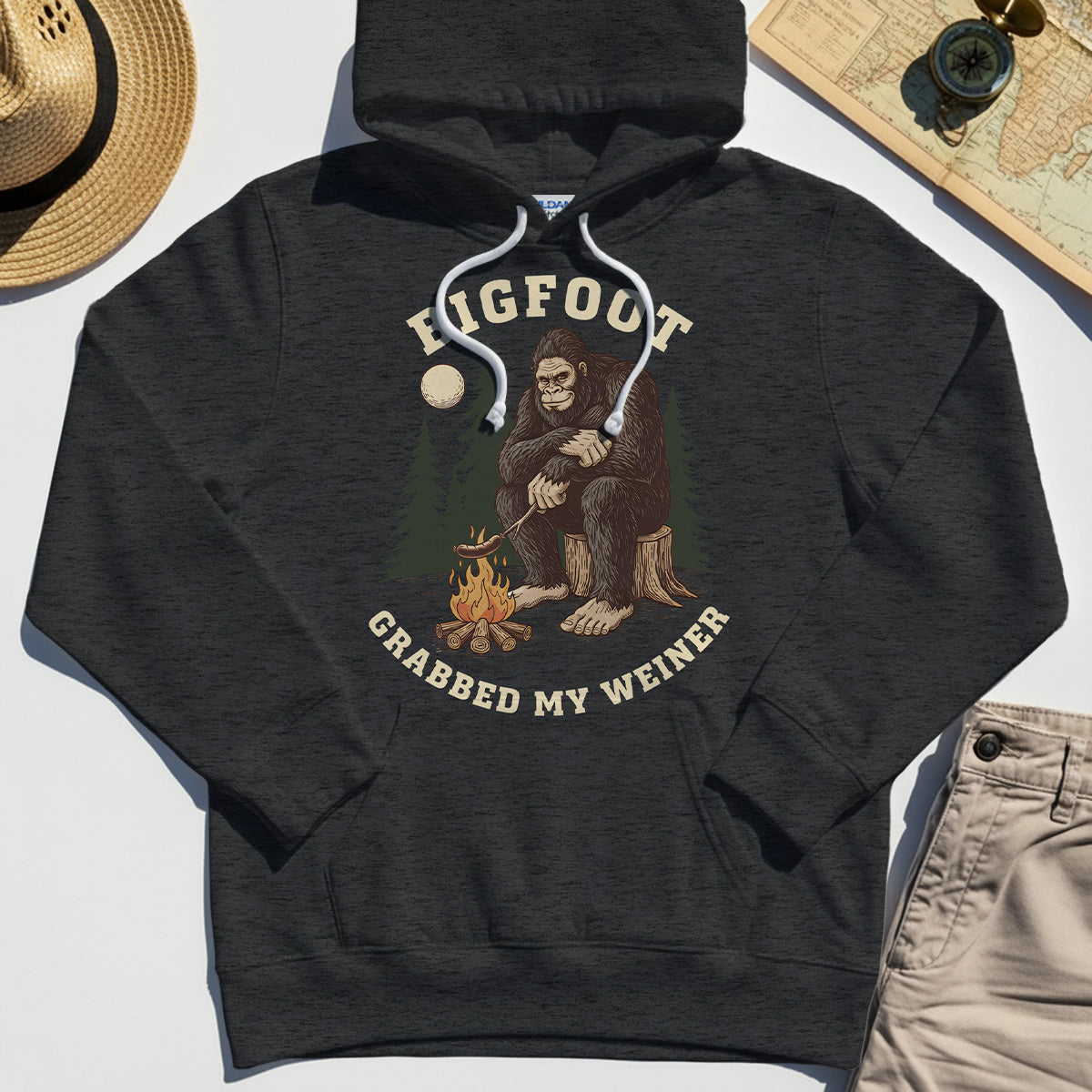 Bigfoot Grabbed My Wiener Hoodies 3