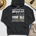 Yellowstone National Park Hoodie, Bigfoot Hiking Graphic 4