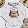 Just Roll With It Hoodies, Retro Camper Van Adventure Hoodie For Camping Lovers 8