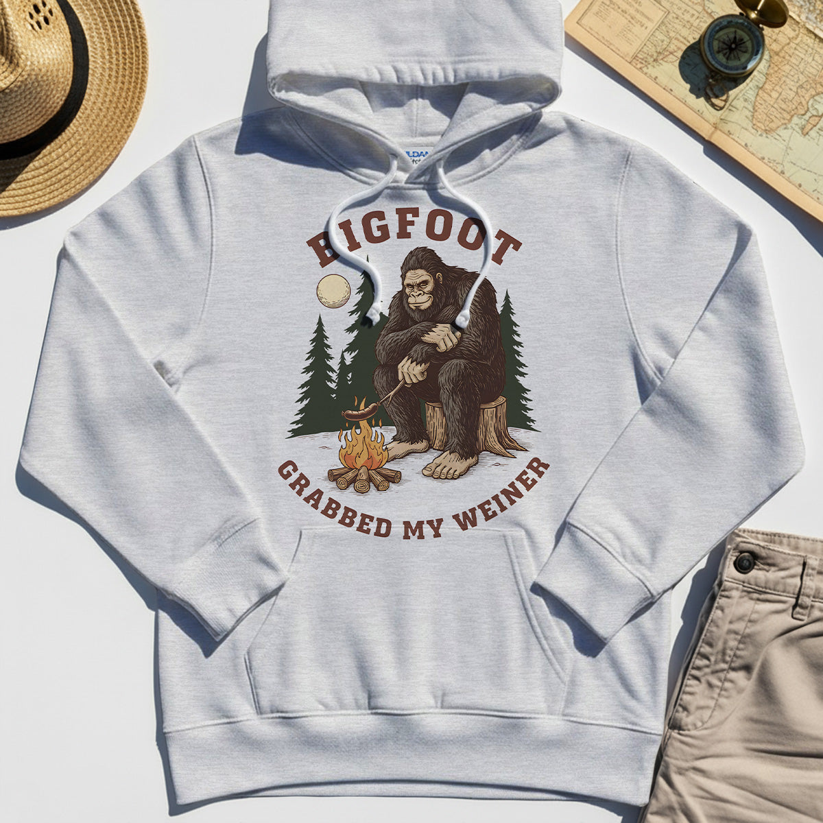 Bigfoot Grabbed My Wiener Hoodies 4