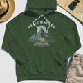 Yellowstone National Park Hoodie, Bear & Pines Mountain Graphic Hoodies 3