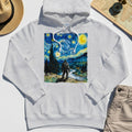 Funny Sasquatch Van Gogh Parody Hoodie, Bigfoot Starry Night Hoodie 4