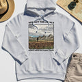 Sasquatch Respect The Locals Hoodies, Bigfoot Hiking Through Badlands National Park Hoodie 4