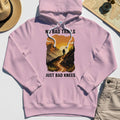 No Bad Trails Just Bad Knees Hoodie, Funny Trail And Camping Hoodies For Outdoor Lovers 1