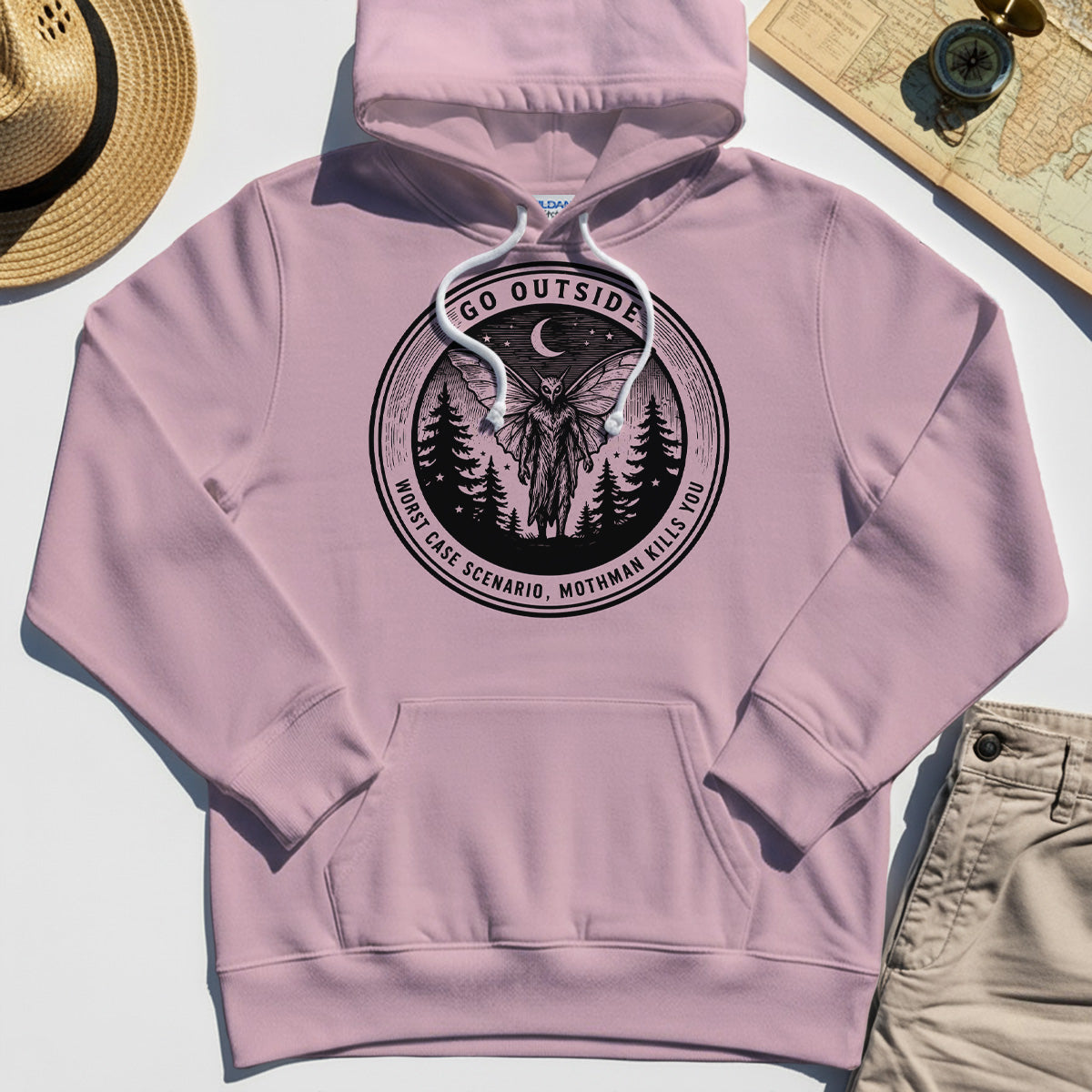 Funny Mothman Hoodies For Campers 6