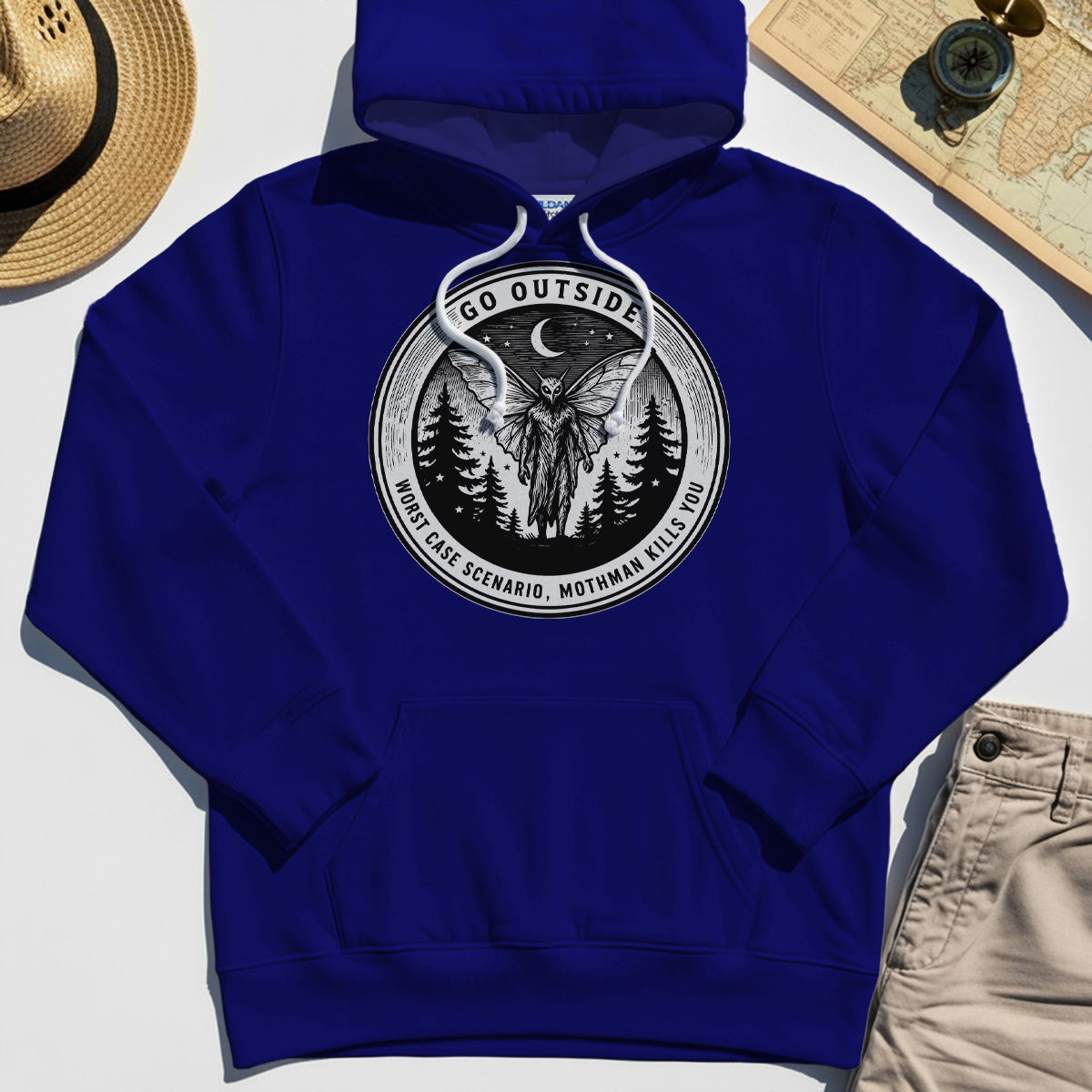 Funny Mothman Hoodies For Campers 1