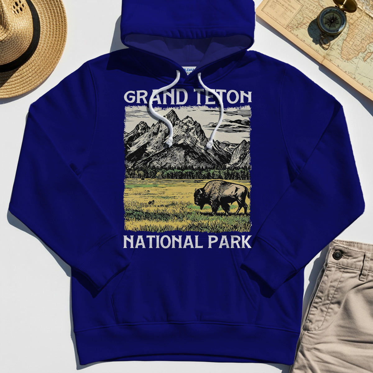 Vintage Grand Teton National Park Hoodie 6
