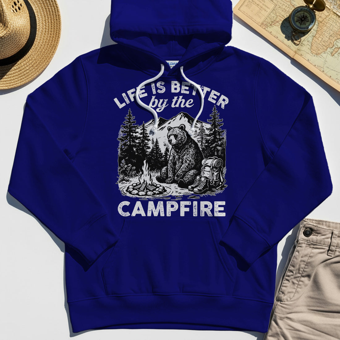"Life Is Better By The Campfire" Quote Hoodies 1