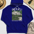 Denali National Park Hoodie, National Park Mountain Landscape Hoodie 1