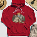 Vintage Lord of the Camp Campfire Hoodie, Tent And Campfire Mountain Scene Hoodie 7