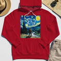 Funny Sasquatch Van Gogh Parody Hoodie, Bigfoot Starry Night Hoodie 7