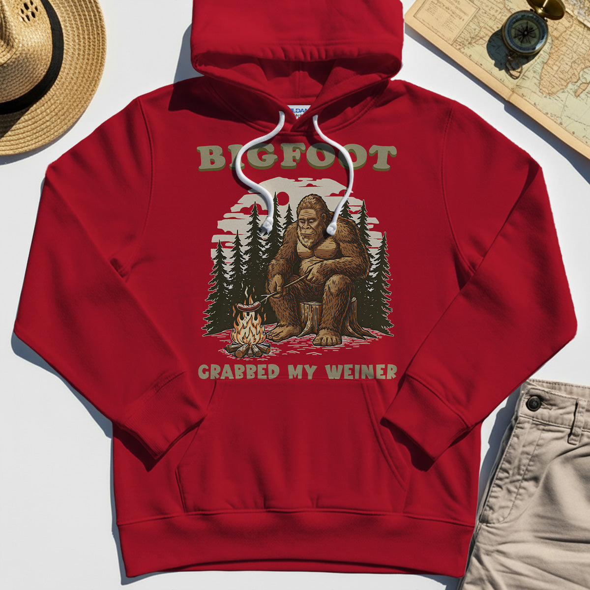 Retro Bigfoot Hoodies, "Grabbed My Weiner” 7