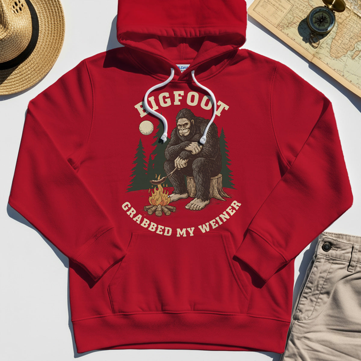 Bigfoot Grabbed My Wiener Hoodies 7