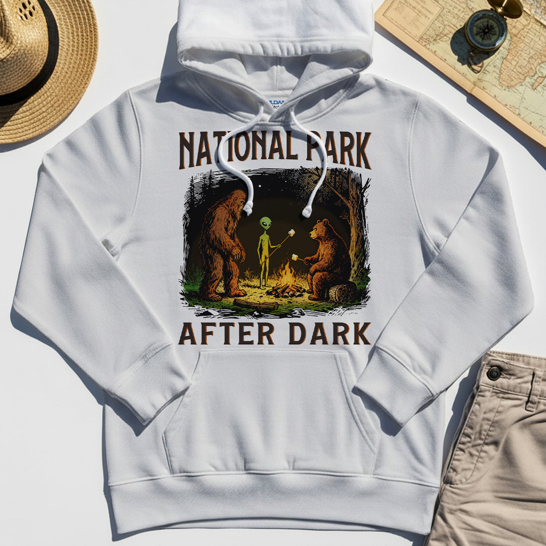 Funny National Park After Dark Hoodie