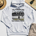 Yellowstone National Park Hoodie, Bigfoot Hiking Graphic 8