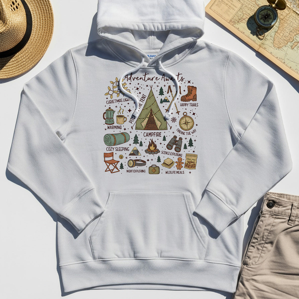 Camping Adventure Awaits Hoodies 1