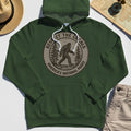 Retro Respect the Locals Bigfoot Hoodie, Funny Sasquatch National Park Camping Hoodie 4