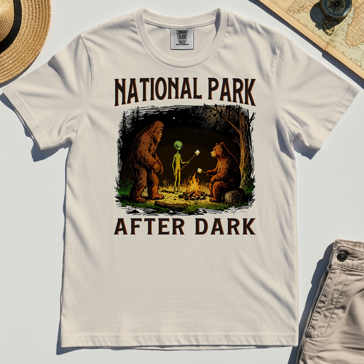 Funny National Park After Dark Comfort Color T-Shirt 2