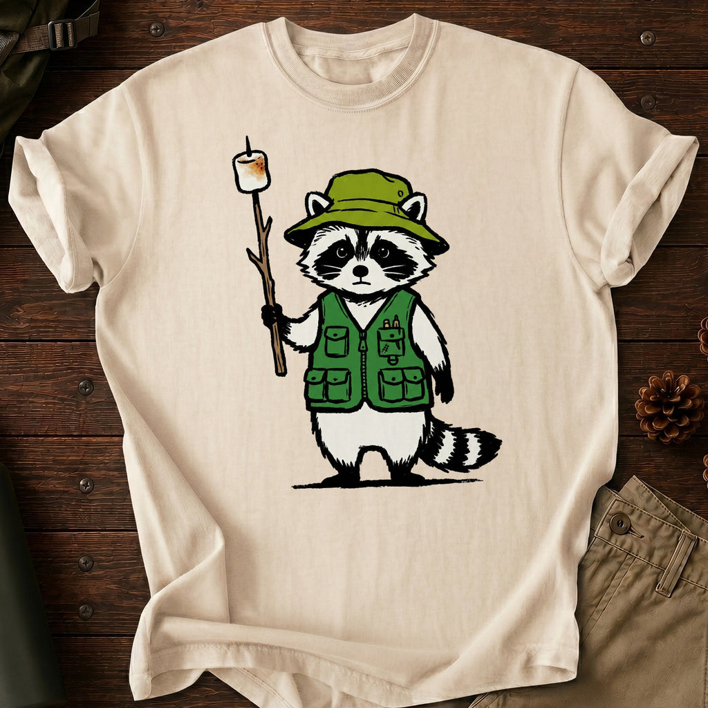 Camping Racoon T-Shirt
