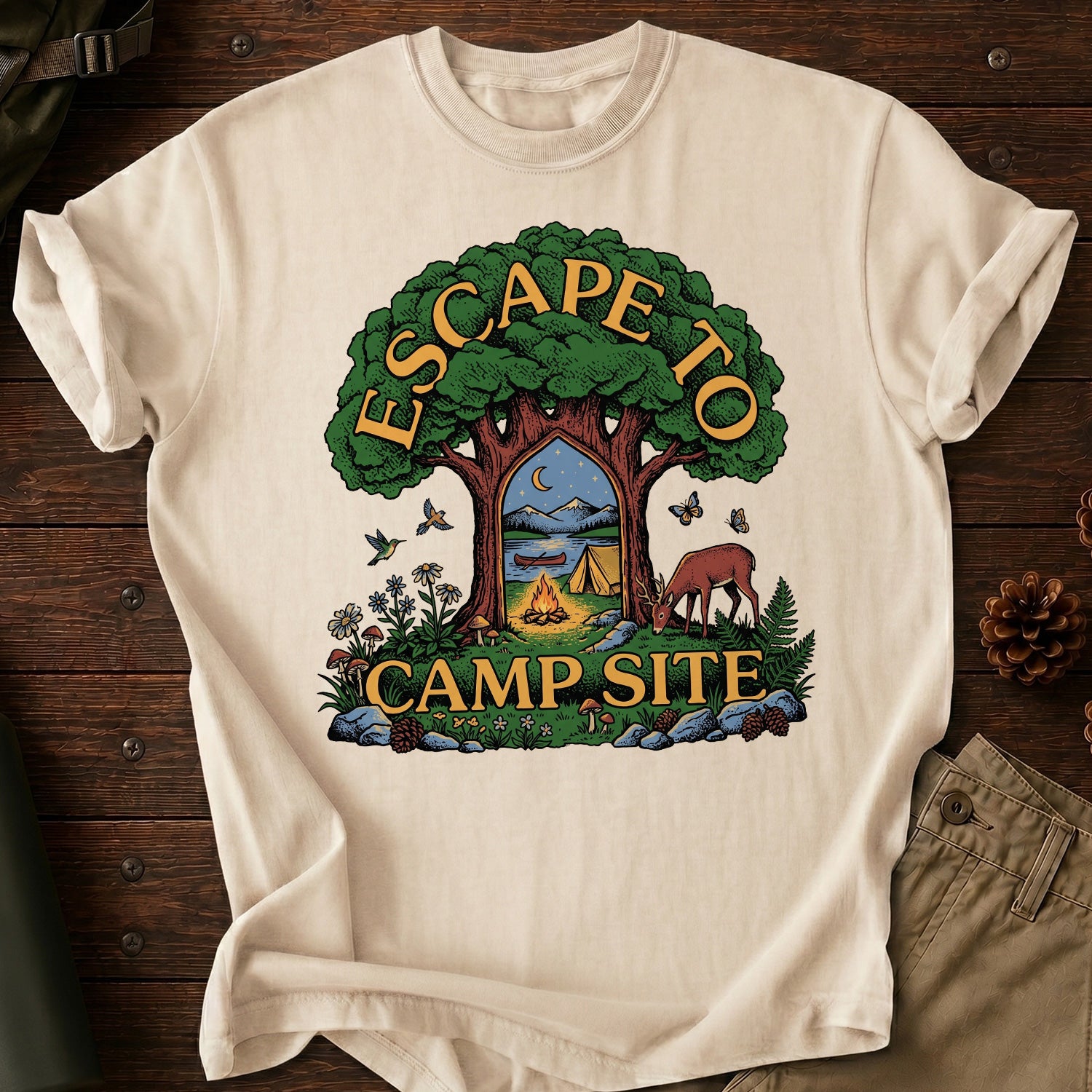 Escape To Campsite T-Shirt