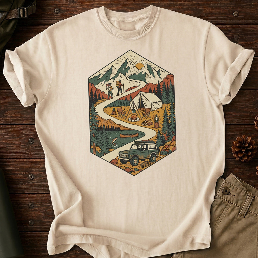 Illustration Road Camp T-Shirt