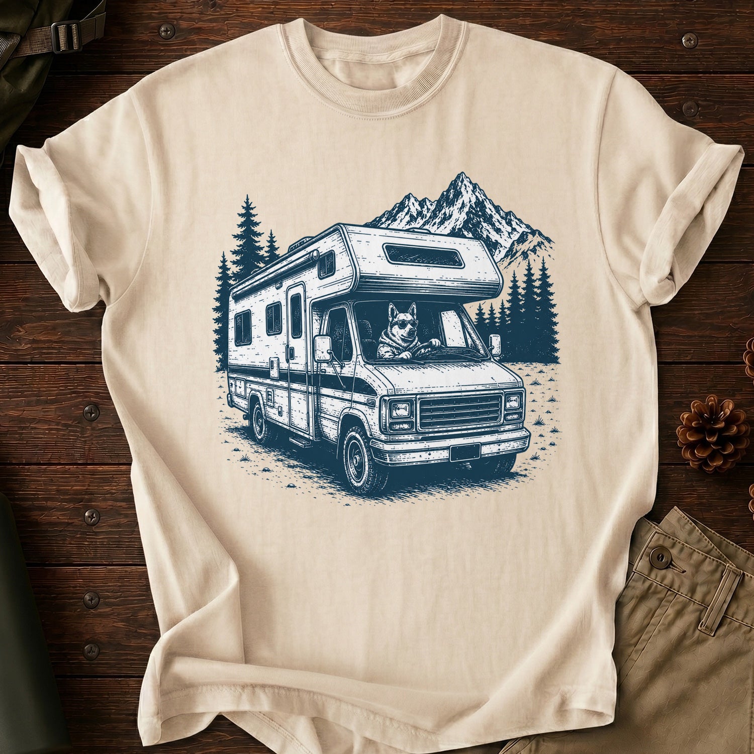 Driving Dog T-Shirt